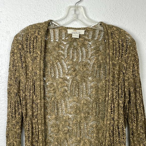 Bob Timberlake Woman's Open Knit Long Sleeve Open Front Cardigan- Size S - Picture 2 of 5